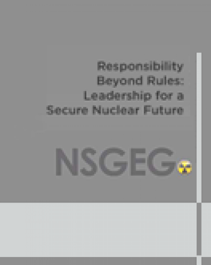 Responsibility Beyond Rules: Leadership for a Secure Nuclear Future