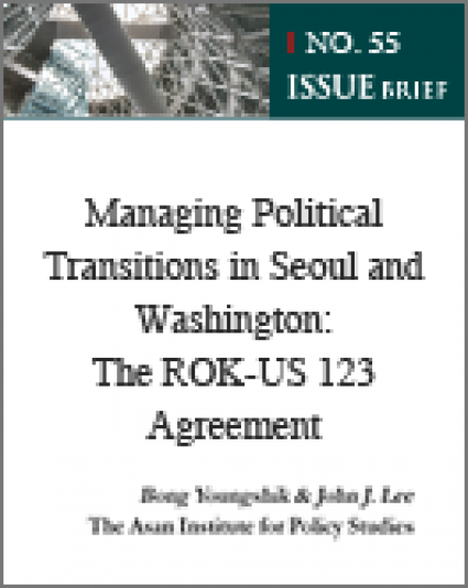 Managing Political Transitions in Seoul and Washington: The ROK-US 123 Agreement