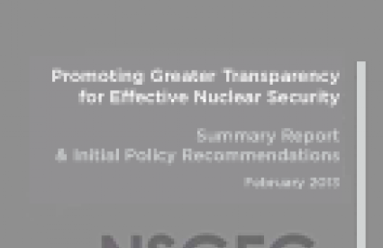 Promoting Greater Transparency for Effective Nuclear Security
